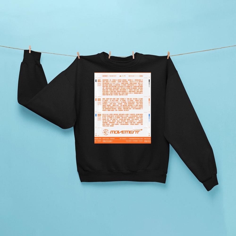 Movement Detroit 2026 Sweatshirt Black Movement Music Festival Merch Gifts For Fan