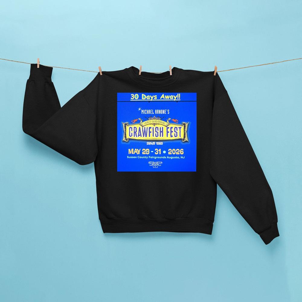 Michael Arnones Crawfish Fest 2026 Sweatshirt Black Gifts For Music Lovers