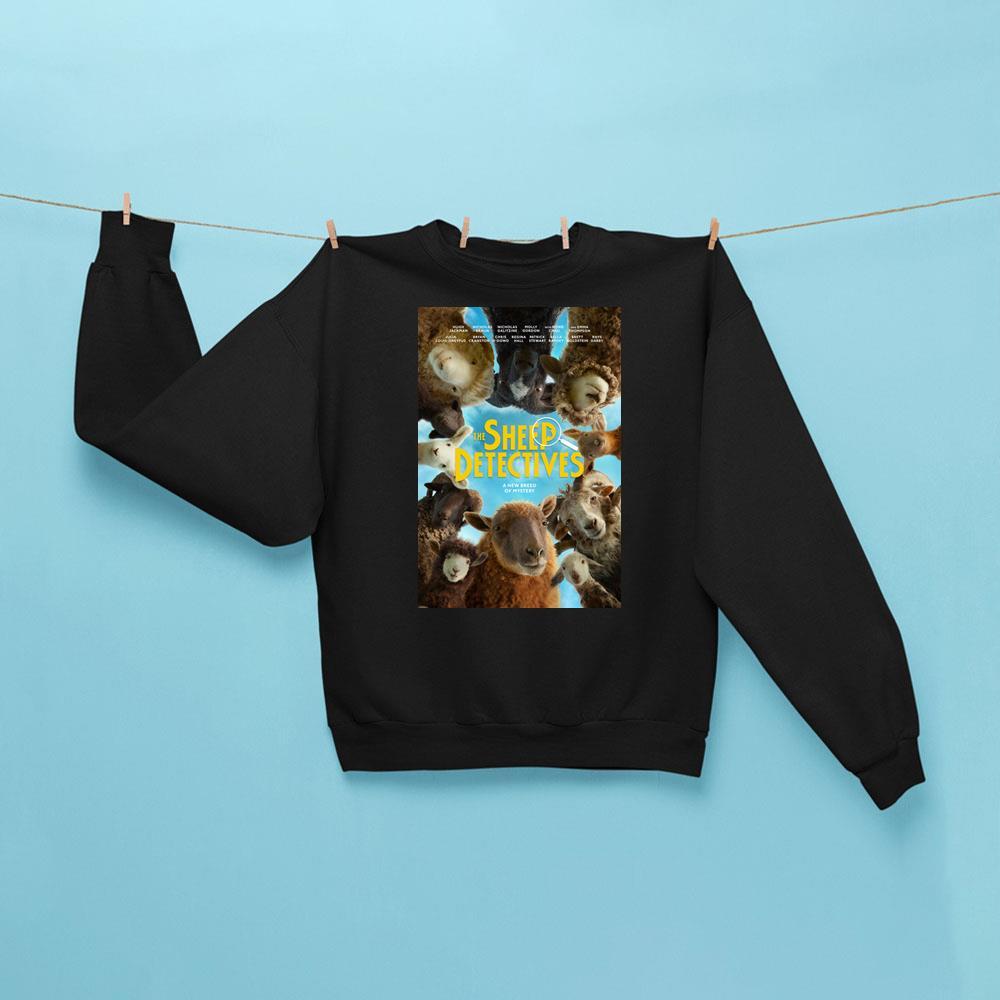The Sheep Detectives Merch 2026 Movie Sweatshirt Black Gifts For Movie Fans
