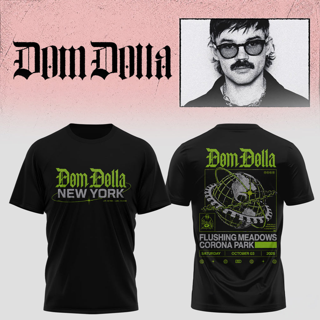 Dom Dolla Tour 2026 New York At Flushing Meadows Corona Park T-Shirt Dom Dolla Merch Fan Gifts