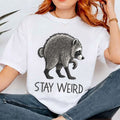 Jimothy Raccoon Seattle Short Spine T-Shirt Stay Weird Shirt Funny Viral Meme Clothing BFF Gift