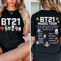 BTS World Tour Merch Arirang 2026 BT21 Music Tour T-Shirt Kpop Merch Fan Gifts For Army