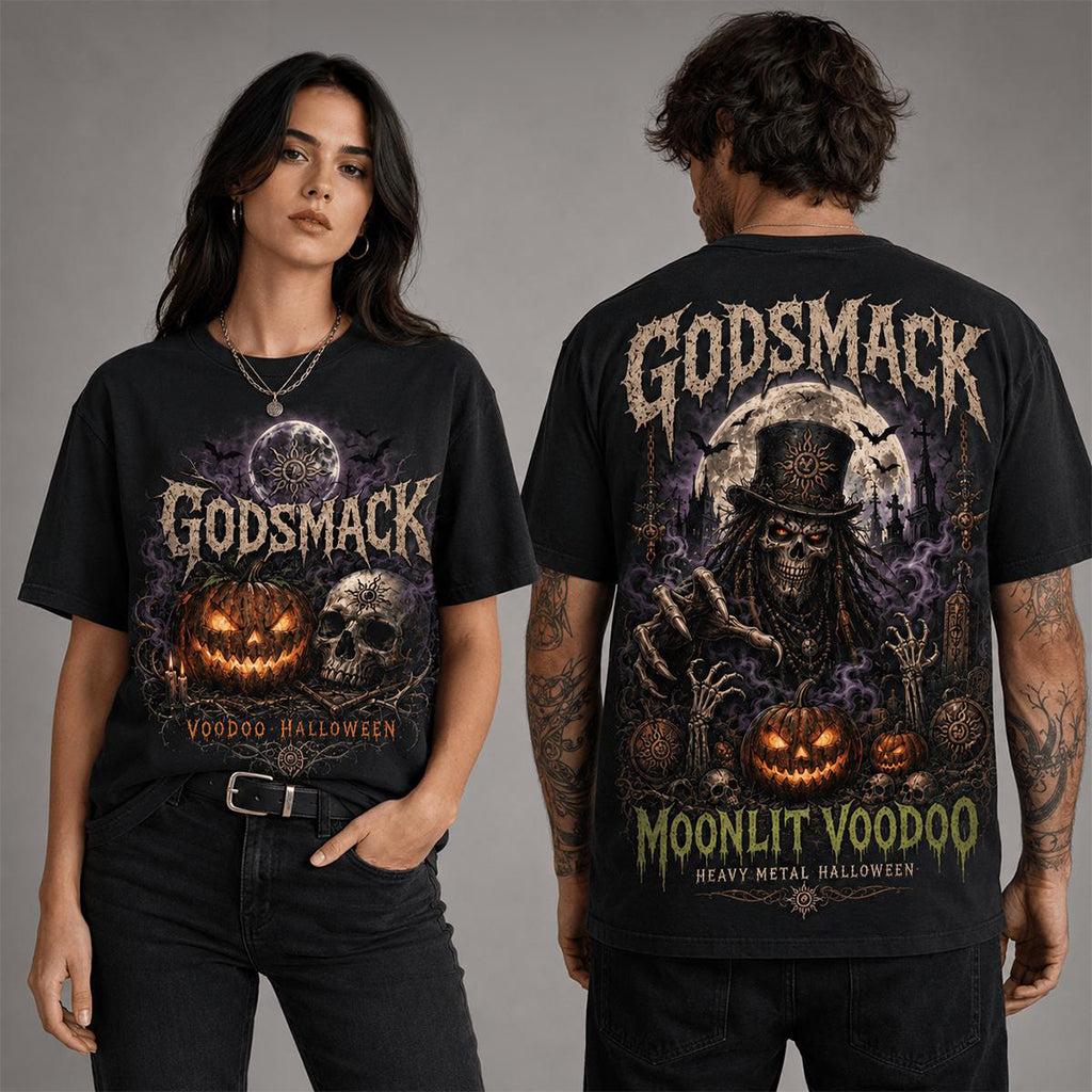 Godsmack Halloween Moonlit Voodoo T-Shirt 2026 Godsmack Merch Gift For Rock Band Fans