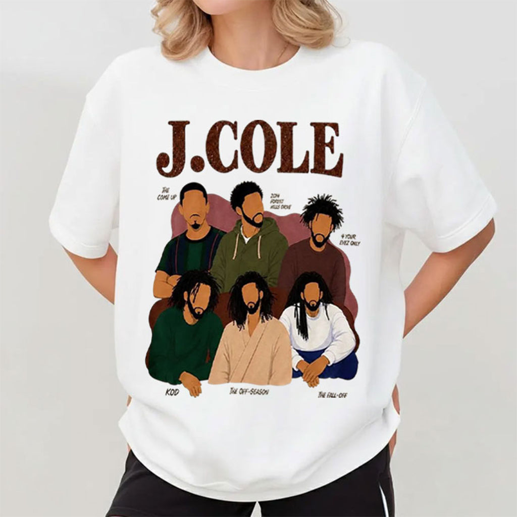 J Cole Album Art Vintage T-Shirt J Cole Merch Music Fan Apparel Gift For Besties