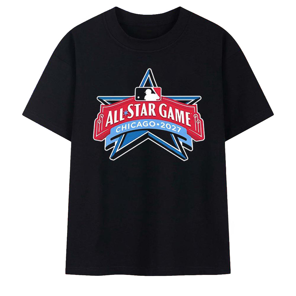 All-Star Game Chicago 2027 Logo Major League Baseball T-Shirt Gift Ideas For Baseball Fans
