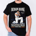 Benson Boone Tour Merch 2026 Wanted Man Concert Pop Music T-Shirt Wanted Man Merch Fan Gifts