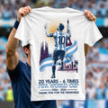 Lionel Messi 20 Years 6 Times FIFA World Cup 2006 2026 White T-Shirts Lionel Messi Merch Gifts