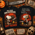 Snoopy The Texas Chainsaw Massacre Happy Halloween T-Shirt Snoopy Merch Halloween Gifts