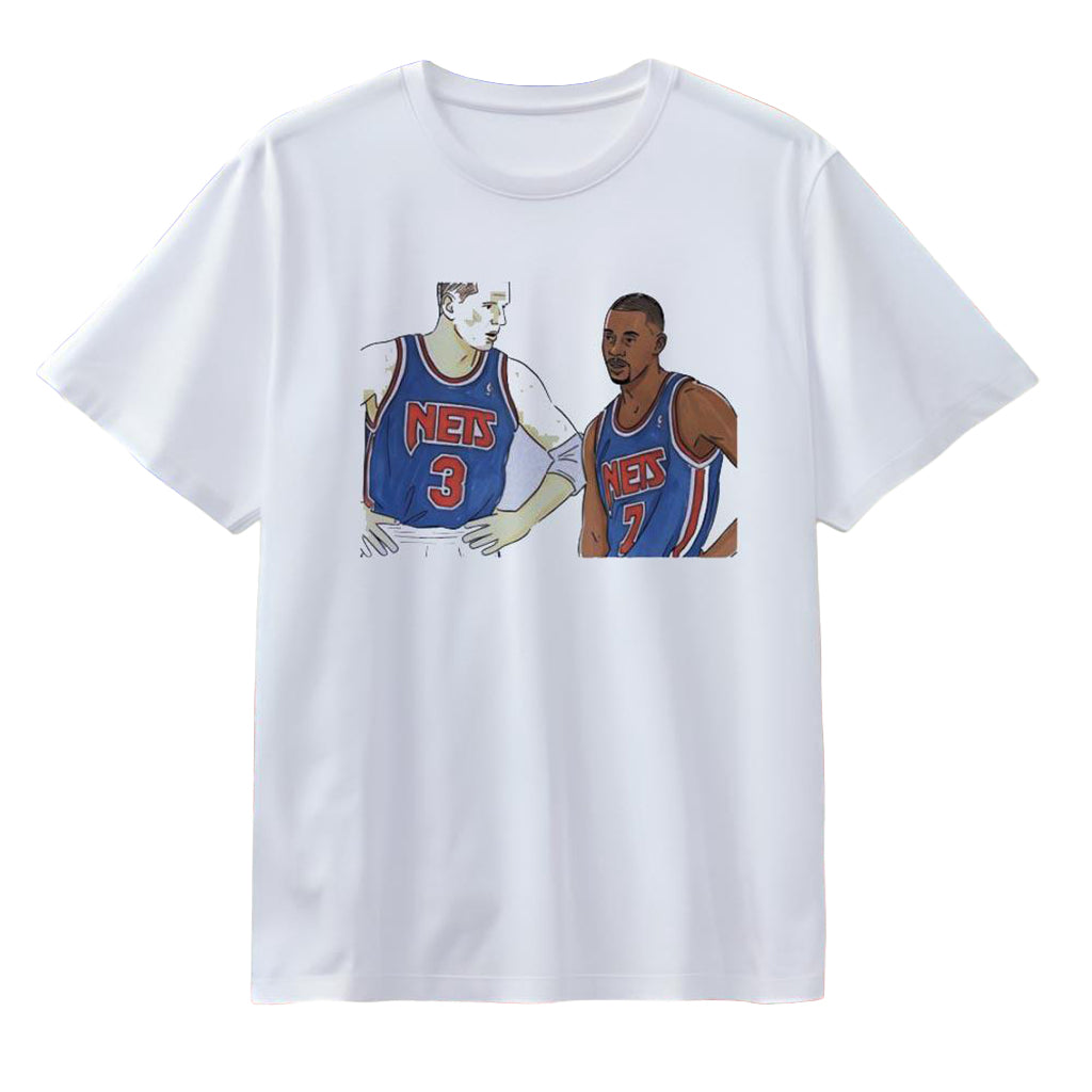 Kenny Anderson And Drazen Petrovic New Jersey Nets Shirt 2026 NJ Nets Merch Basketball Fan Gift