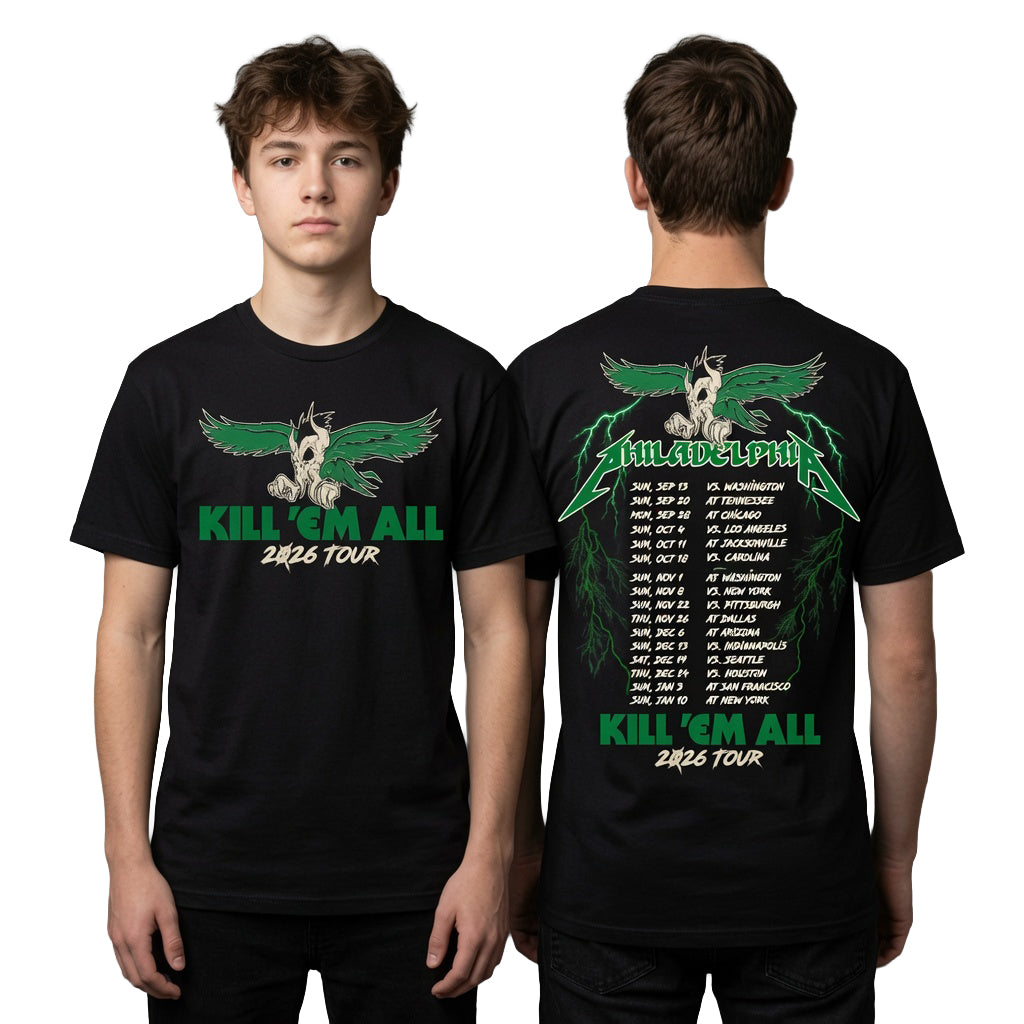 Philadelphia Kill Em All 2026 Tour Shirt Philadelphia Band Merch Gifts For Fans