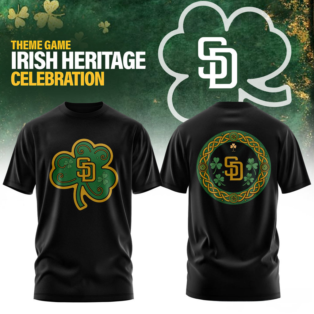 San Diego Padres Irish Heritage Celebration 2026 Shirt SD Padres Merch Gifts For Baseball Fans