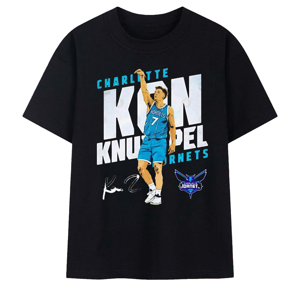 Kon Knueppel Charlotte Hornets Signature Shirt 2026 Charlotte Hornets Merch Basketball Fan Gift