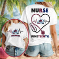 Colorado Avalanche Juneteenth Nurse Heart Stethoscope Shirt 2026 Colorado Avalanche Merch