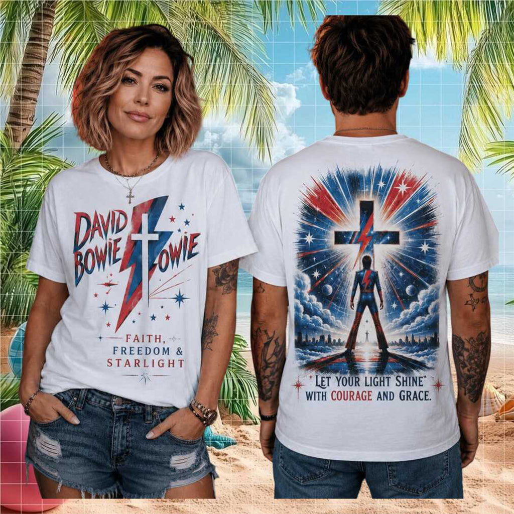 David Bowie Starman Concert Rock Music T-Shirt Faith Freedom And Starlight Shirt Fan Merch