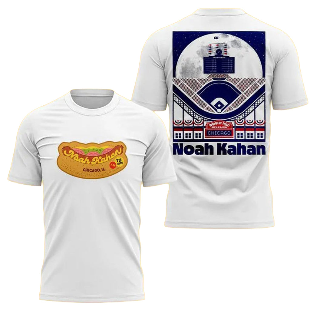Noah Kahan X Chicago Cubs The Great Divide Tour Perfect 2026 T-Shirt Chicago Cubs Merch Him Gift