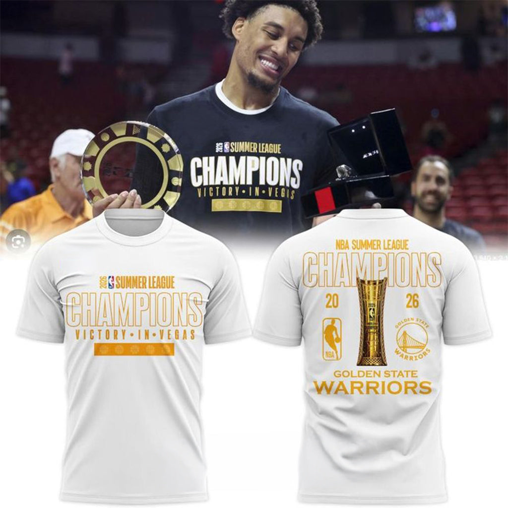 Golden State Warriors 2026 Summer League Champions White Shirt Warriors Merch Gift For Brother