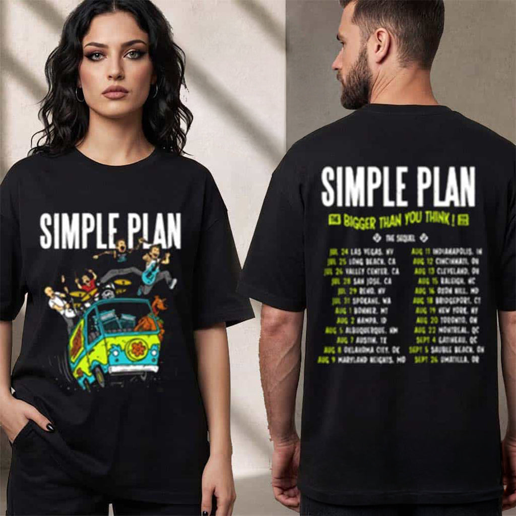 Simple Plan Bigger Than You Think Tour 2026 T-Shirt Simple Plan Merch Gift For Rockers
