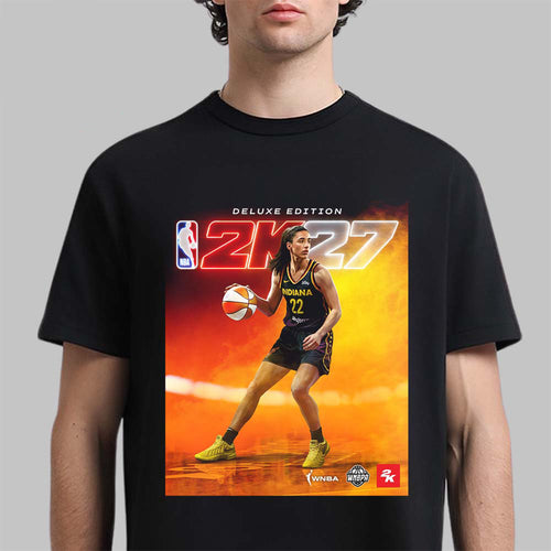 2K27 Caitlin Clark Deluxe Cover Athlete T-Shirt Caitlin Clark Merch Gift For Sister
