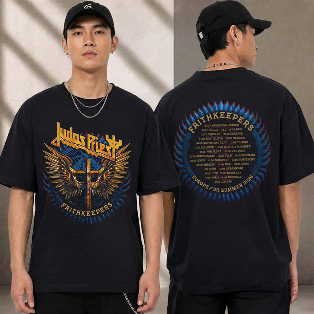 Judas Priest Faithkeepers Europe UK Tour 2026 T-Shirt Judas Priest Merch Gift For Rockers(1)