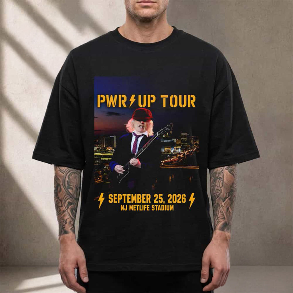 ACDC Pwr Up Tour East Rutherford NJ 2026 T-Shirt ACDC Merch Gift For Rockers