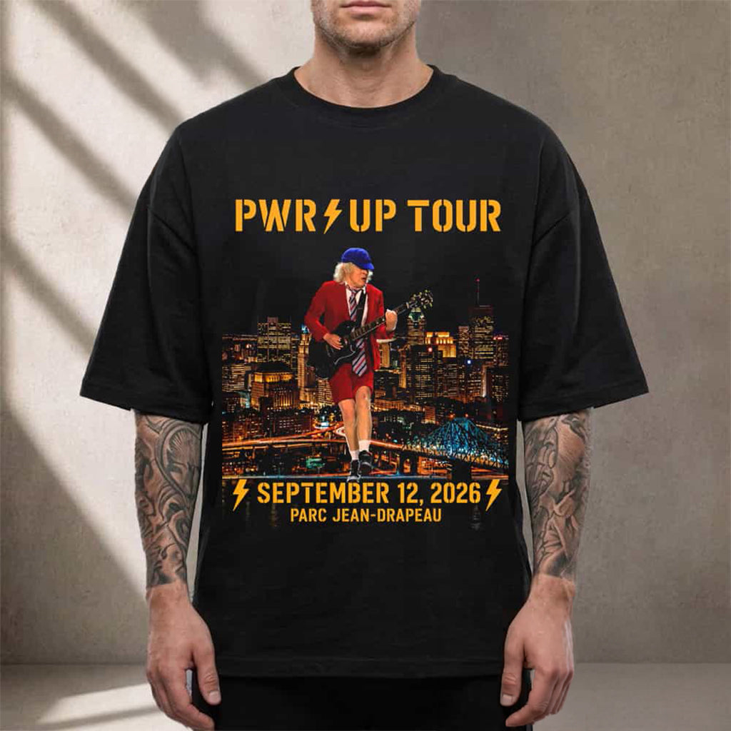 ACDC Pwr Up Tour 2026 Montreal QC Event Canada T Shirt ACDC Merch Gifts For Men Fans