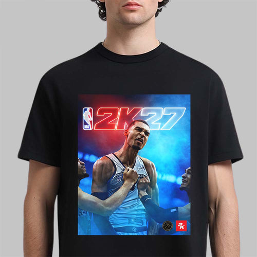 2K27 Victor Wembanyama Standard Cover Athlete T-Shirt Wembanyama Merch Gift For Fans