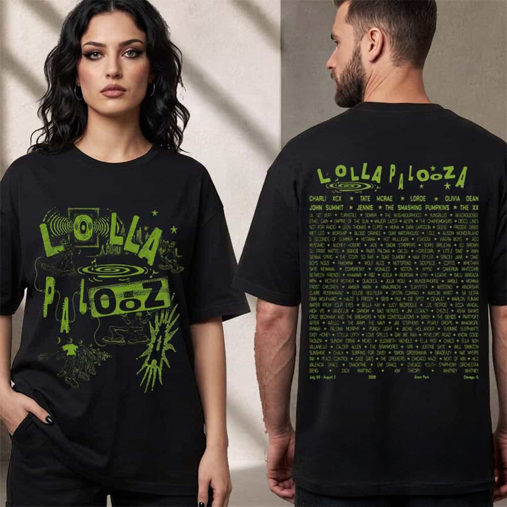 Lollapalooza Chicago 2026 Lineup T-Shirt Lollapalooza Merch Gift For Festival Goers