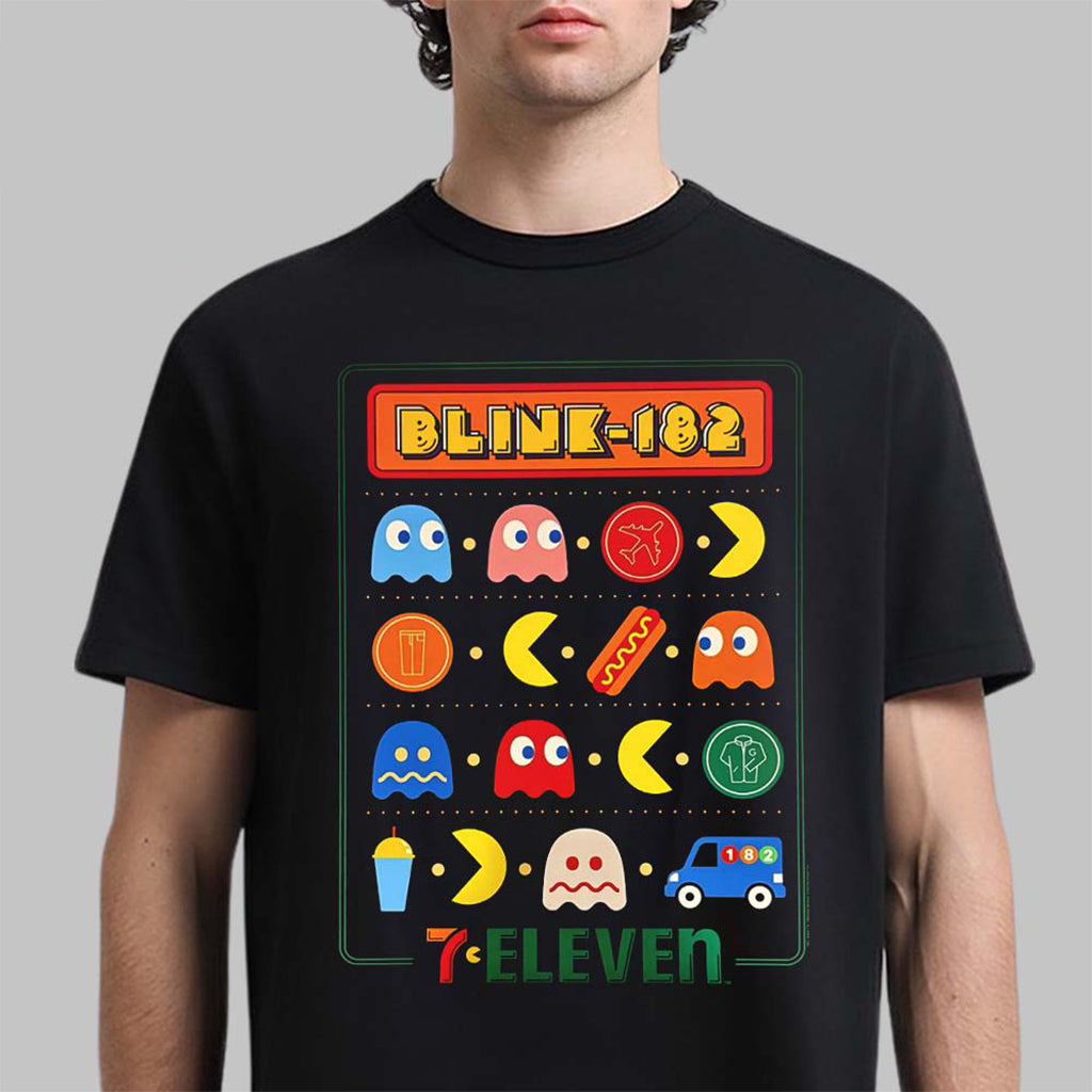 Blink-182 X 7-Eleven X Pacman San Diego Comic-Con 2026 T-Shirt Blink-182 Merch Gifts