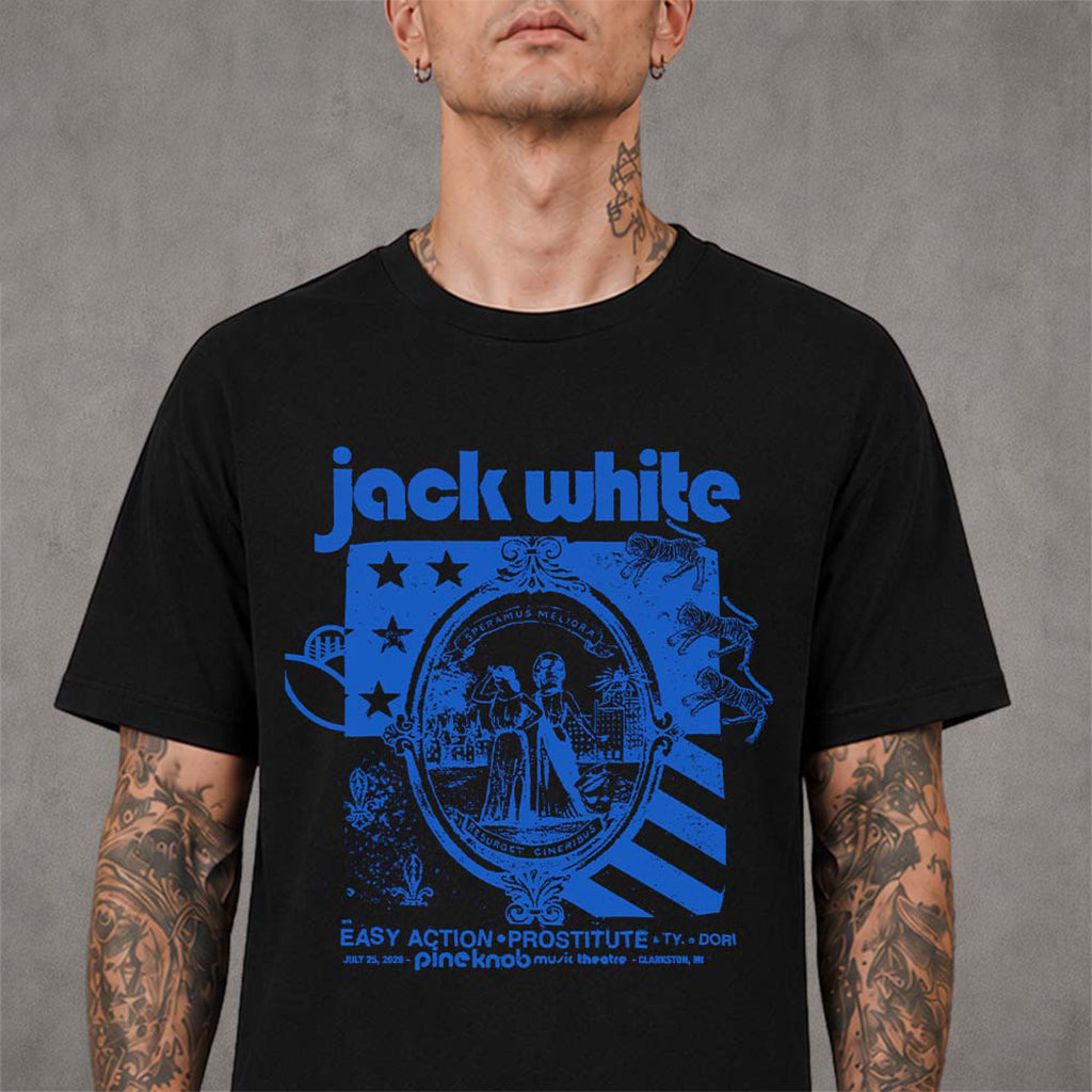 Jack White Detroit Michigan 2026 Event T-Shirt Jack White Merch Gift Ideas For Rockers