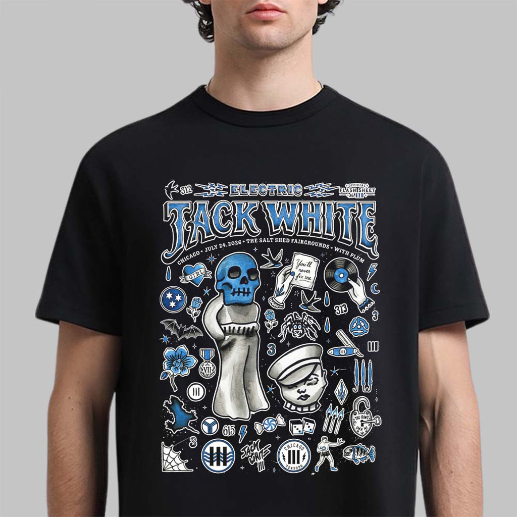 Jack White Chicago 2026 Night 2 T-Shirt Jack White Merch Gifts For Music Lovers