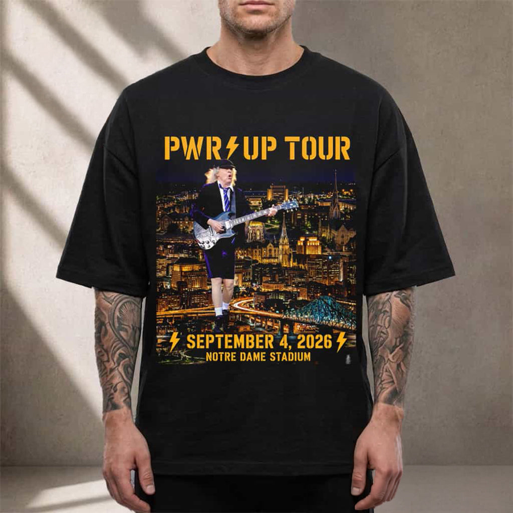 ACDC Pwr Up Tour Notre Dame IN 2026 T-Shirt ACDC Merch Gift For Rockers