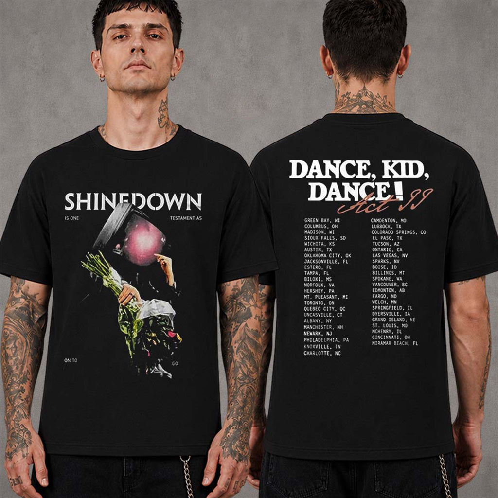 Shinedown Dance Kid Dance Act II 2026 Tour T-Shirt Shinedown Merch Gift For Rockers