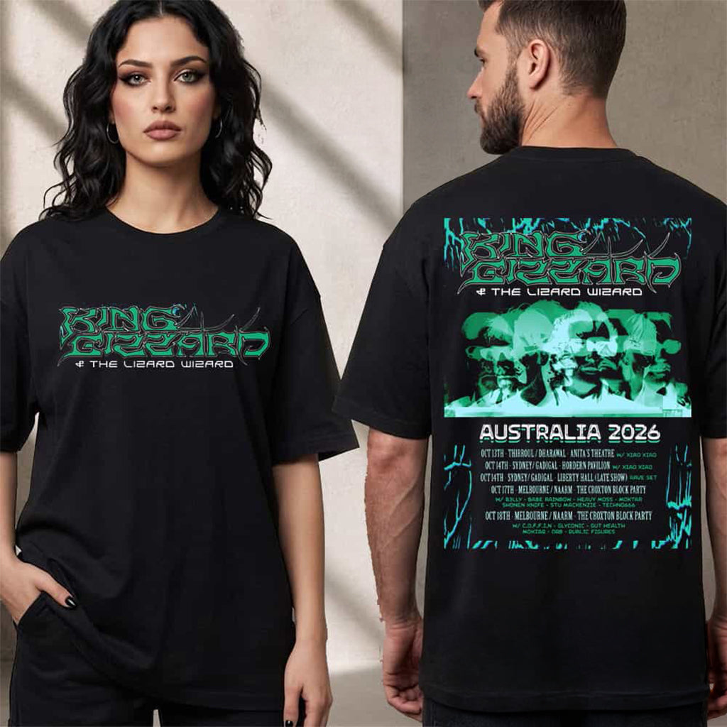 King Gizzard And The Lizard Wizard Australia 2026 Tour Schedule T-Shirt King Gizzard Merch Gift
