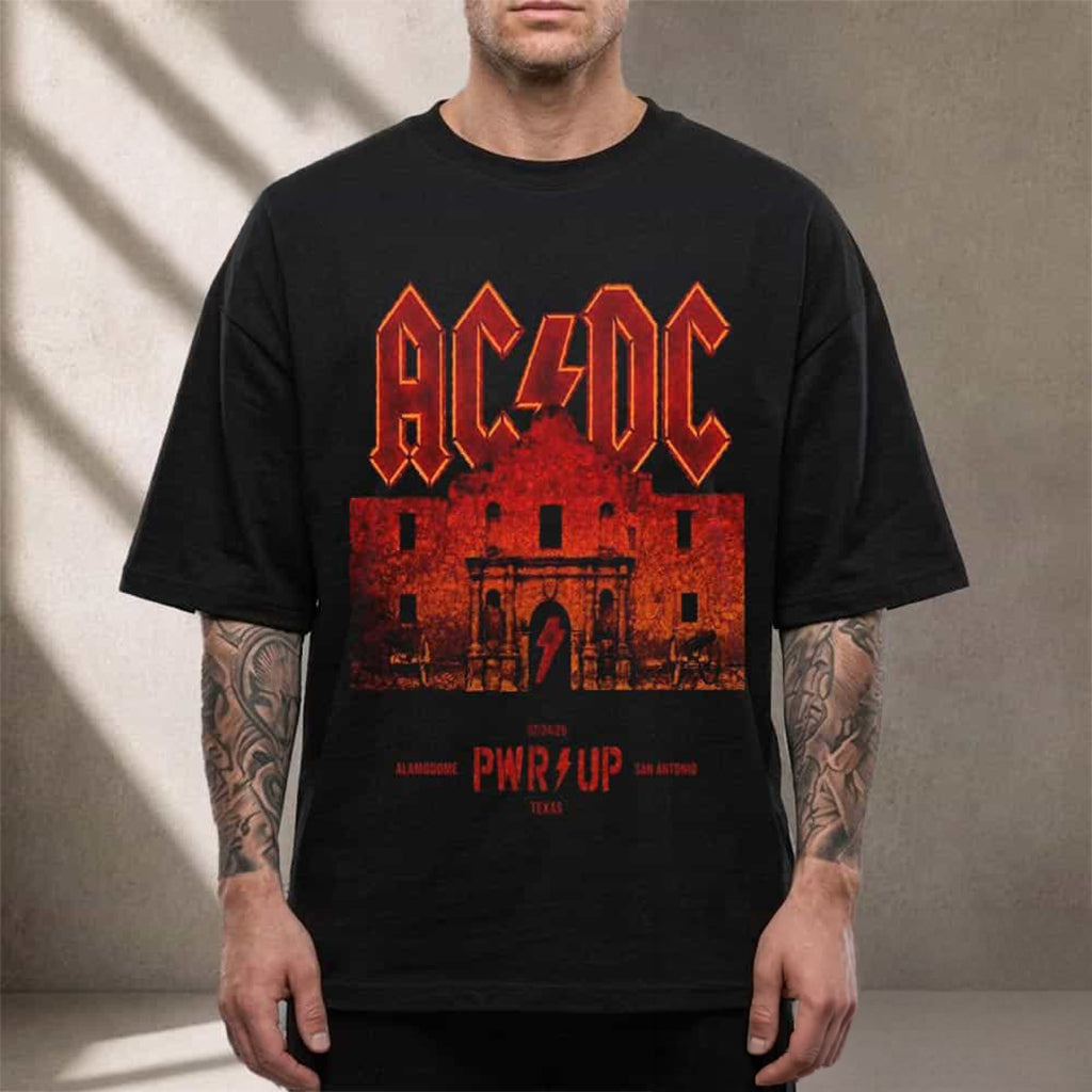 ACDC San Antonio Texas 2026 Pwr Up Tour Venue Poster T-Shirt ACDC Merch Gift For Rockers