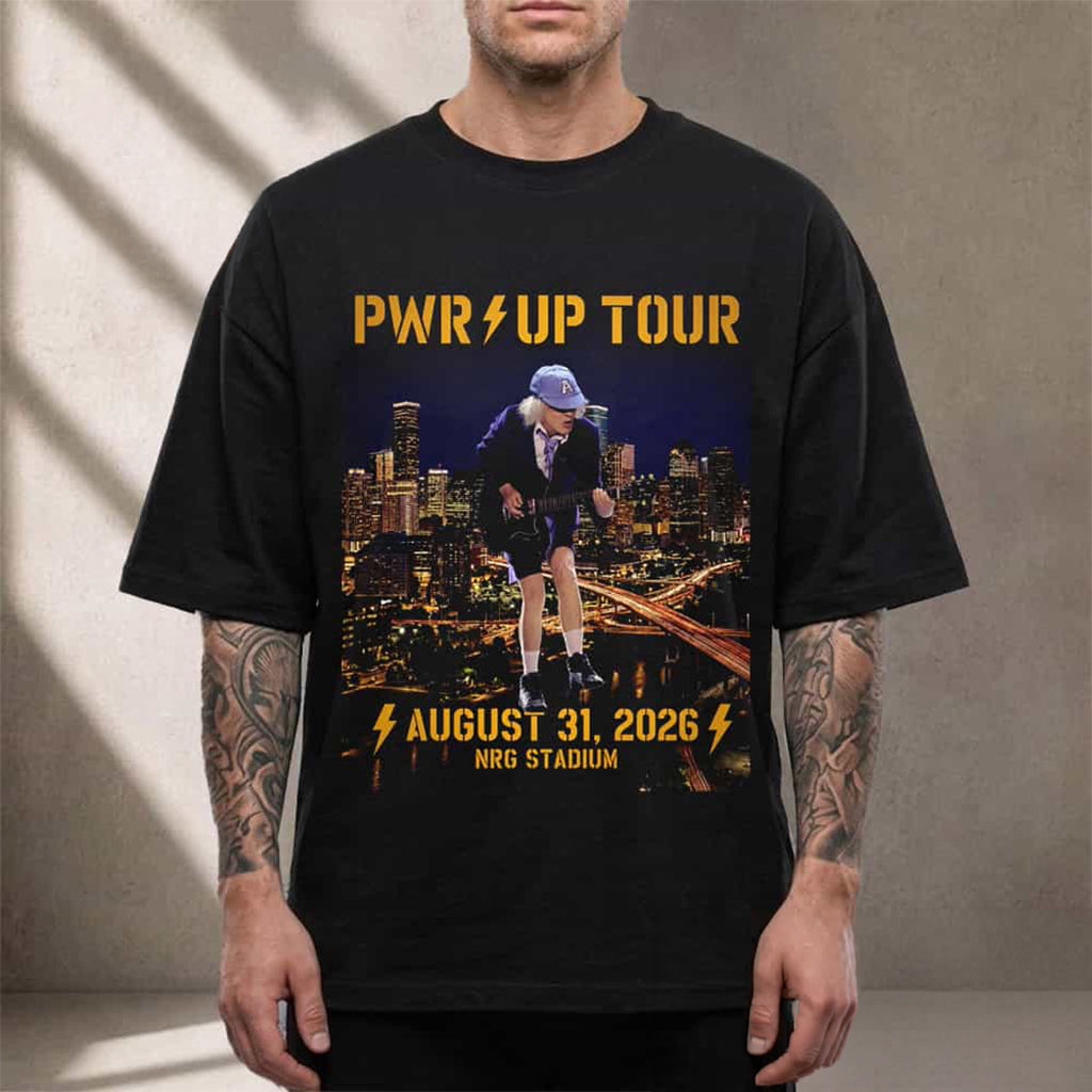 ACDC Pwr Up Tour 2026 Houston Texas Event T-Shirt ACDC Merch Gift For Rockers