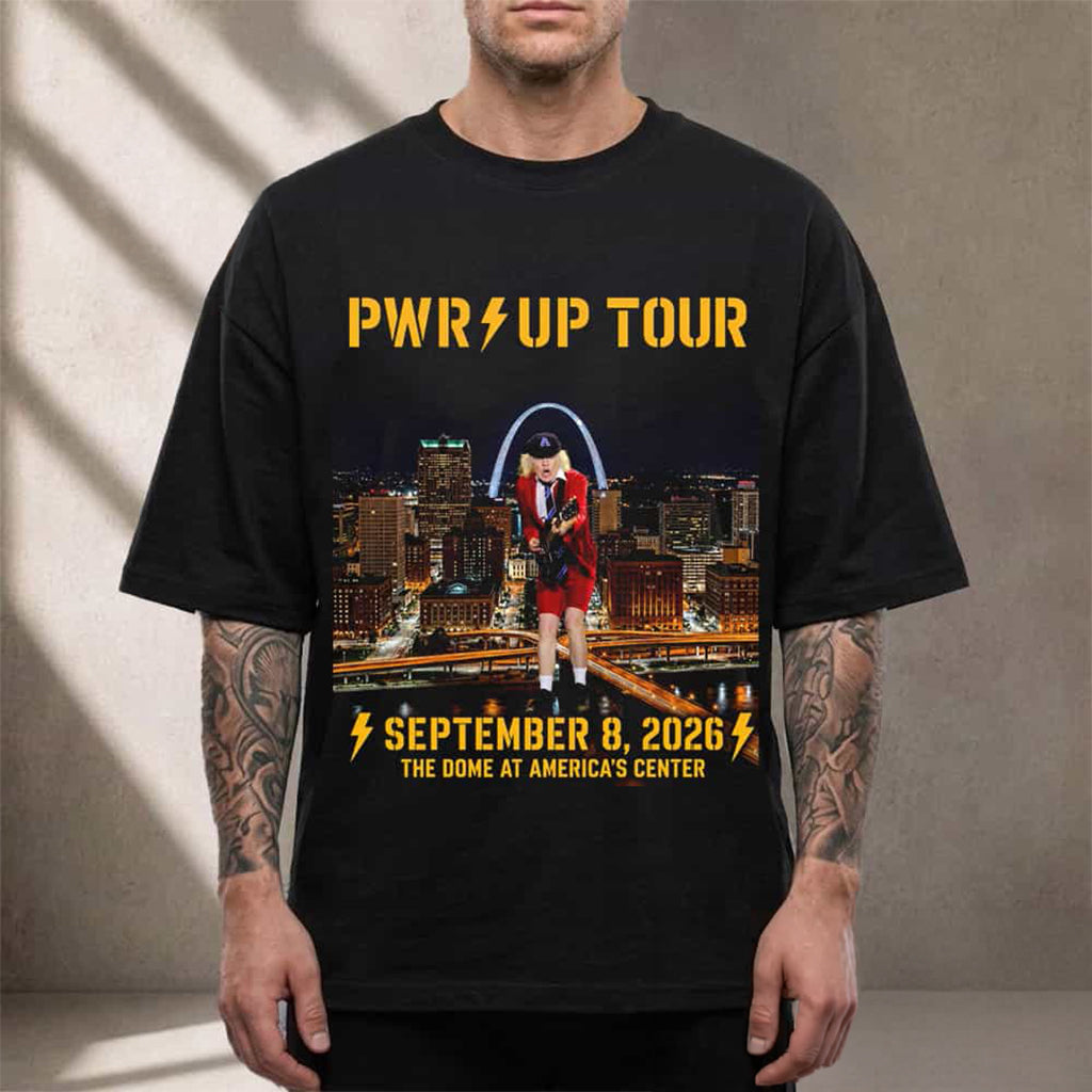 ACDC Pwr Up Tour 2026 St Louis MO Event T-Shirt ACDC Merch Gift For Rockers