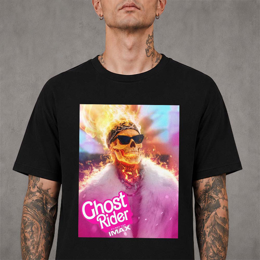 Ryan Gosling Ghost Rider X Barbie Johnny X Ken T-Shirt Ghost Rider Merch Present