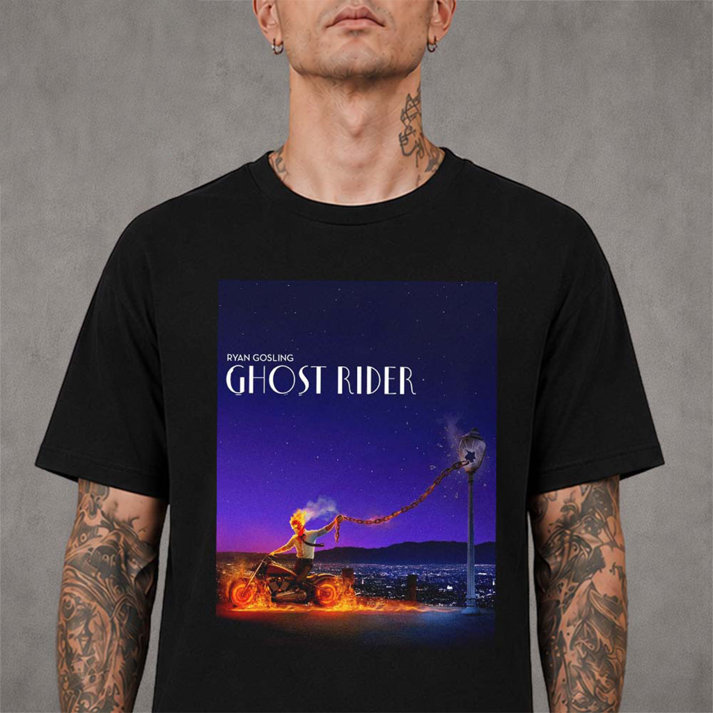 Ryan Gosling Ghost Rider X La La Land T-Shirt Ghost Rider Merch Gift For Movie Fans