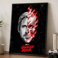 Ryan Gosling Ghost Rider 2028 Split Face Poster Ghost Rider Merch Gifts For Home Decor