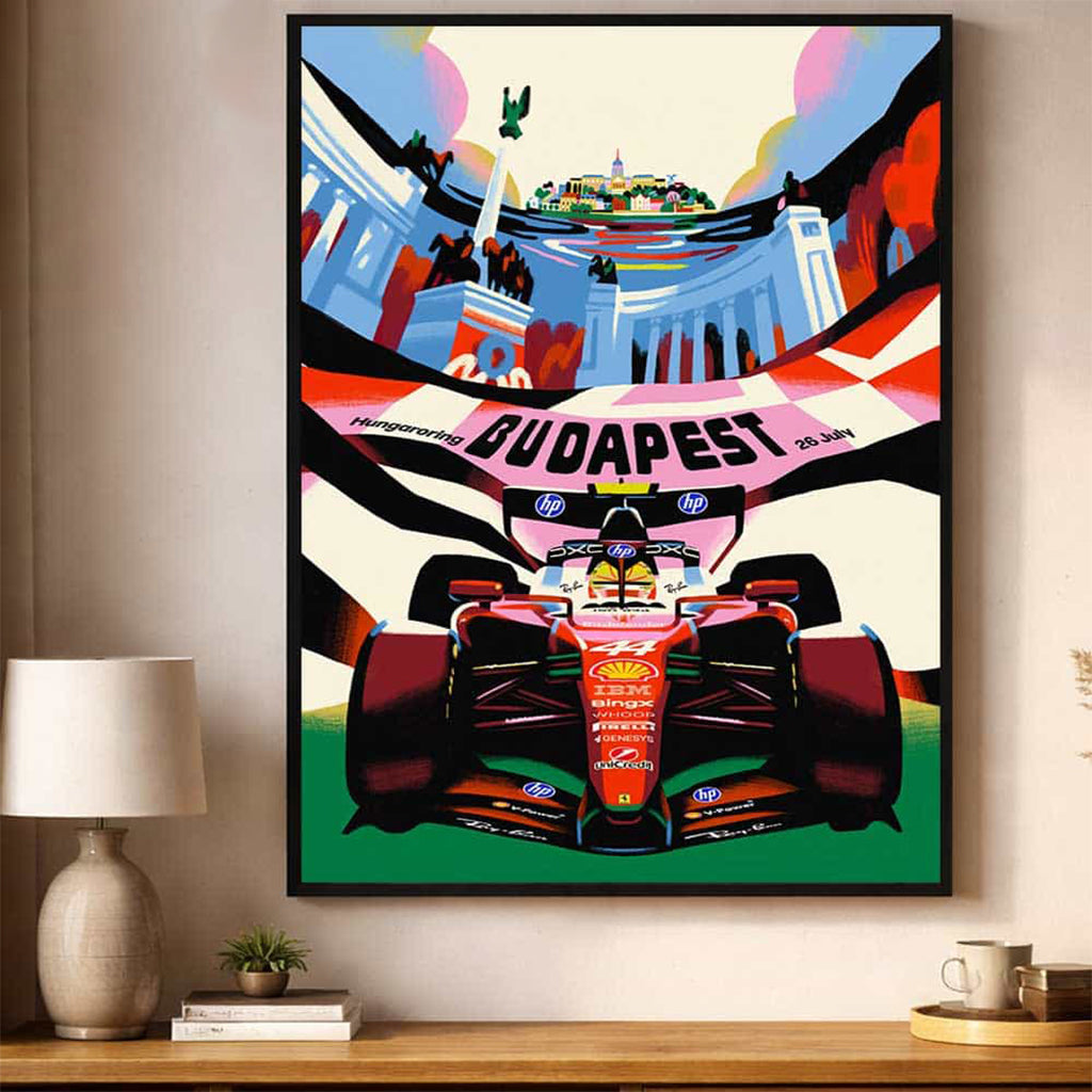 Ferrari F1 Hungaroring Budapest Grand Prix 2026 Marta Signori Poster Ferrari Merch Gift Idea