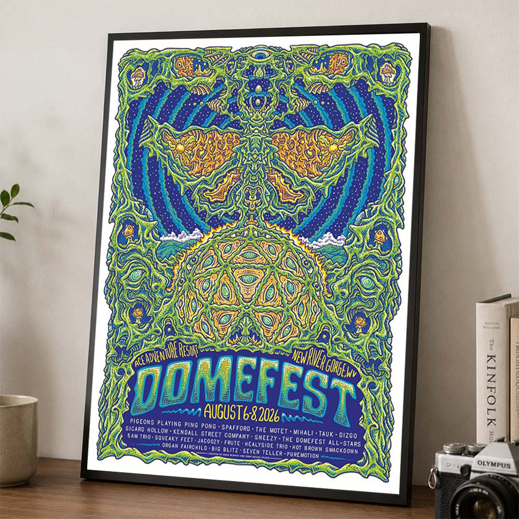 Domefest 2026 Lineup West Virginia Poster Domefest Merch Gift For Music Fans