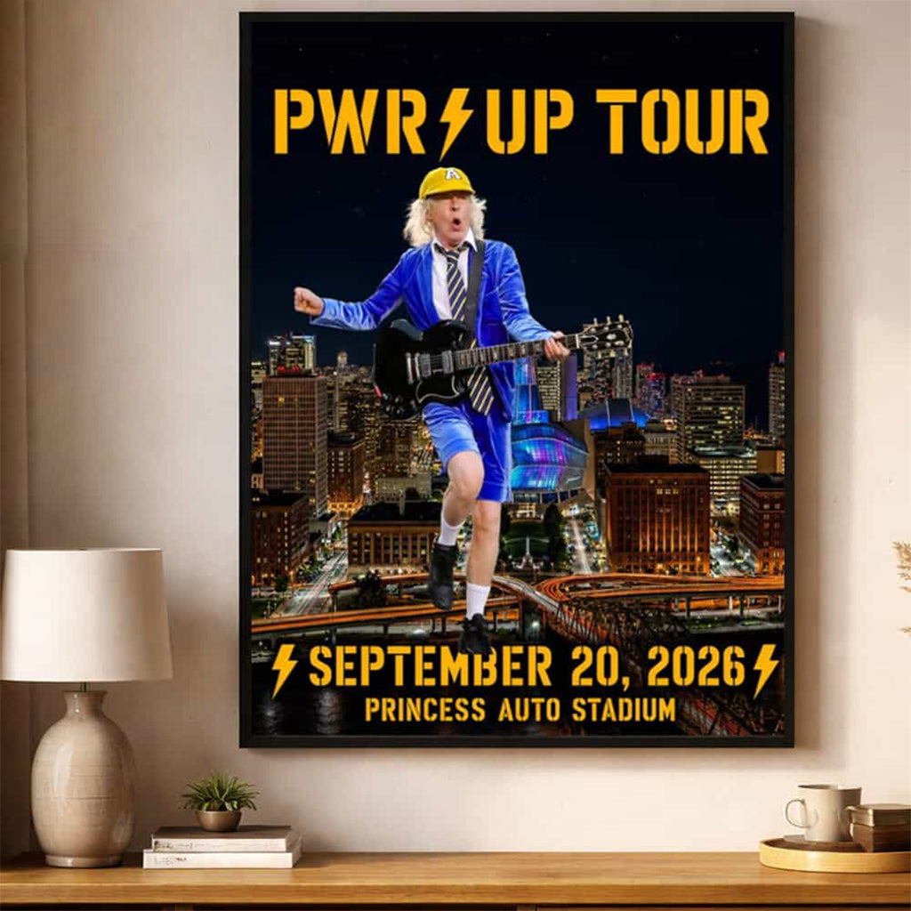 ACDC Pwr Up Tour 2026 Winnipeg MB Princess Auto Stadium Poster ACDC Merch Gift Ideas
