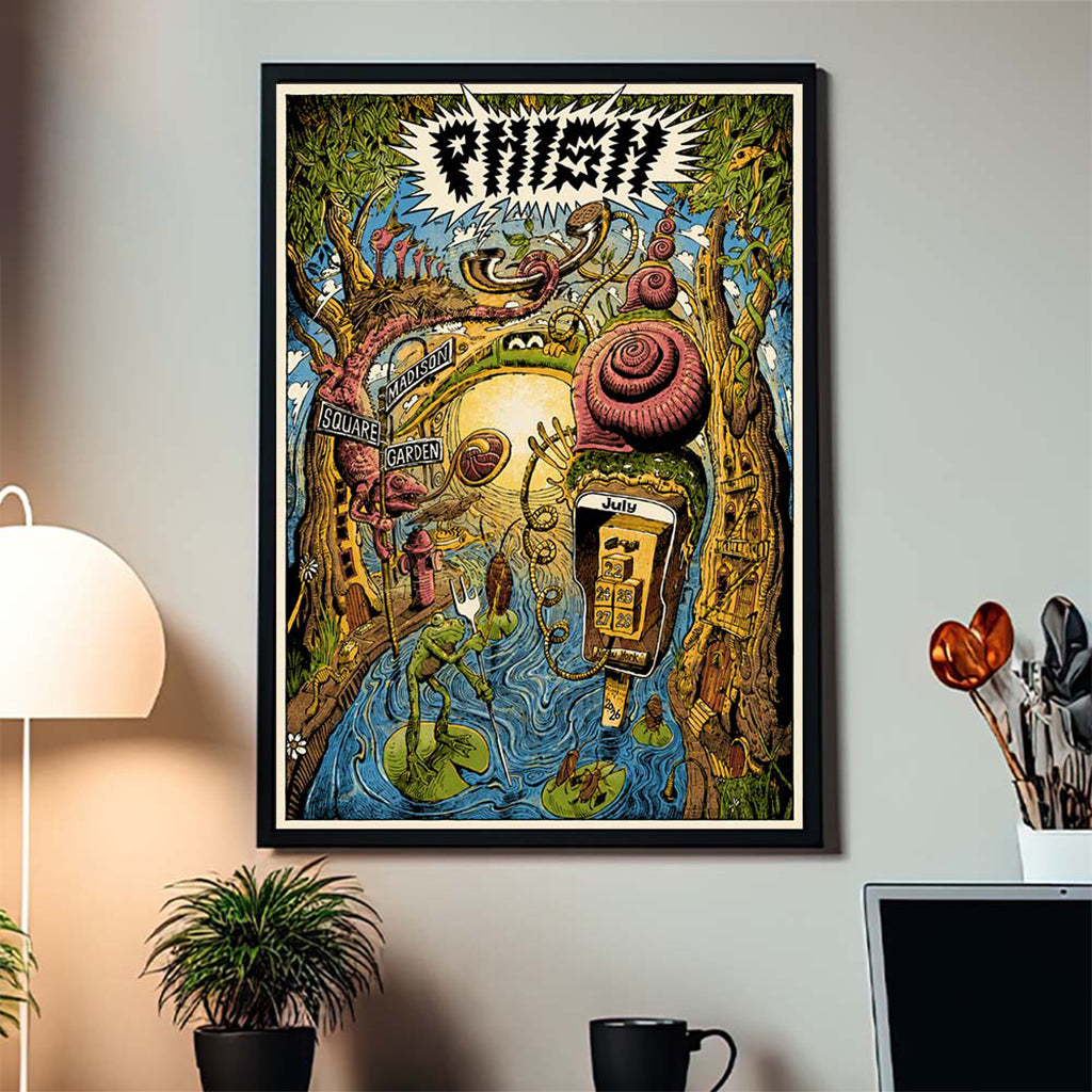 Phish Five Nights MSG New York Maarten Donders Poster Phish Merch Gift For Rockers Fans