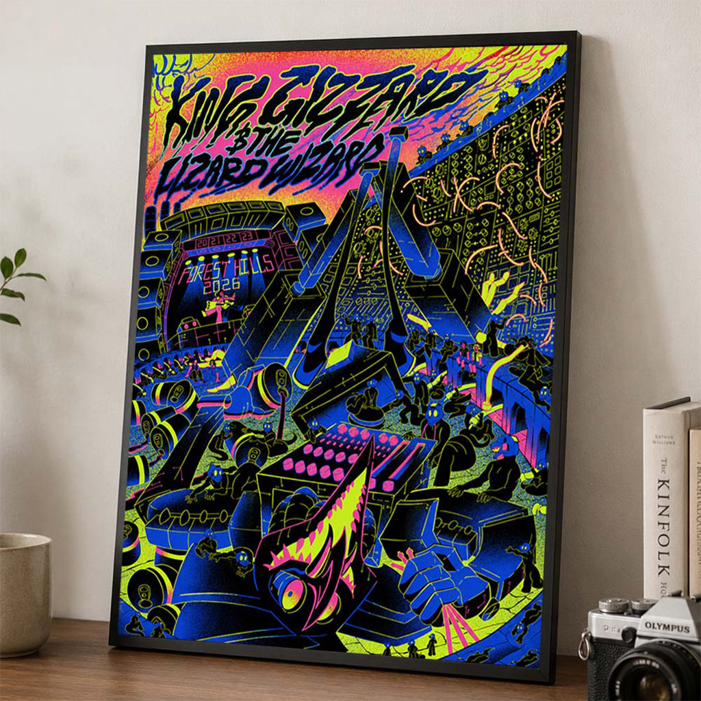 King Gizzard And The Lizard Wizard Forest Hills New York 2026 Poster King Gizzard Merch Gift