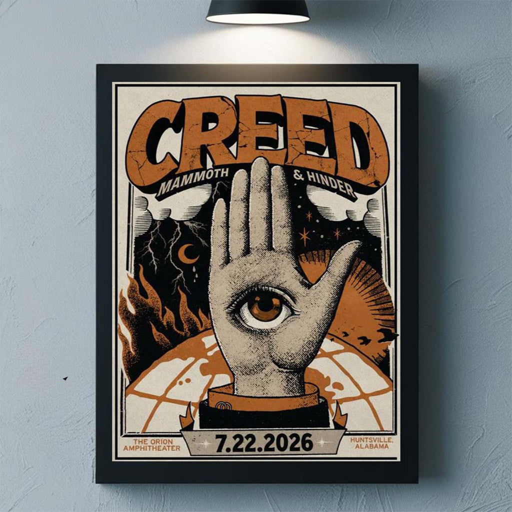 Creed Huntsville Alabama 2026 Event Poster The Orion Amphitheater Merch Home Decor Gift
