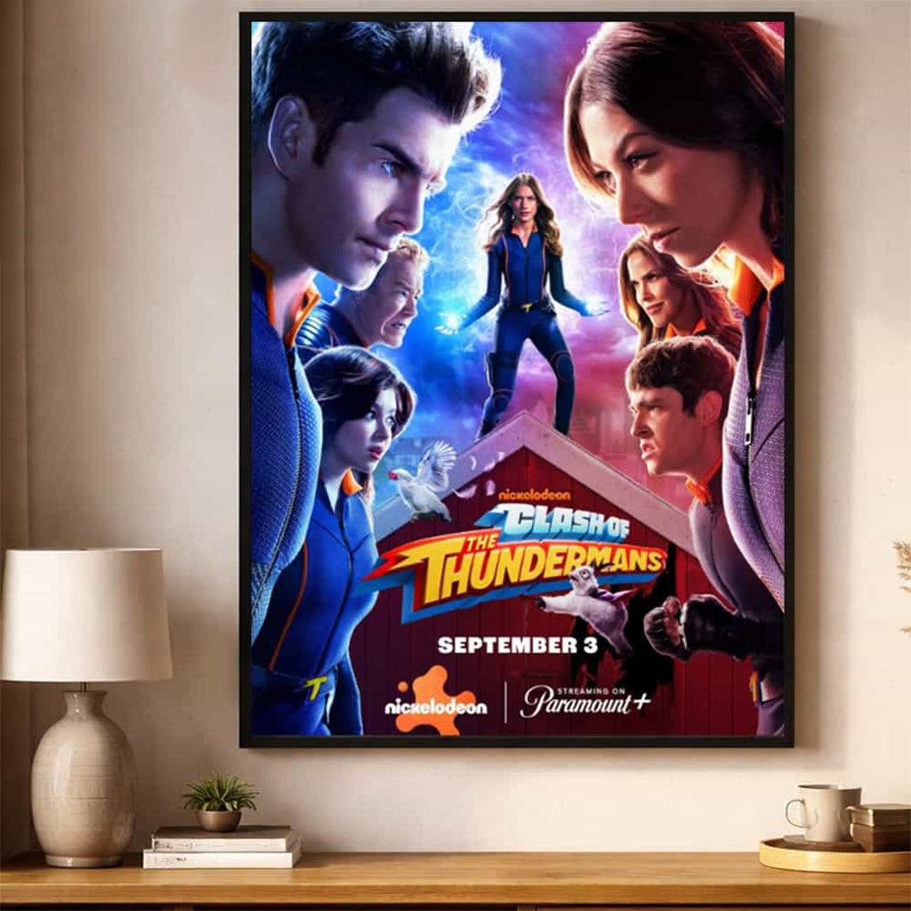 Clash Of The Thundermans 2026 Streams On Paramount Plus September 3 2026 Poster Gift For Tv Fans
