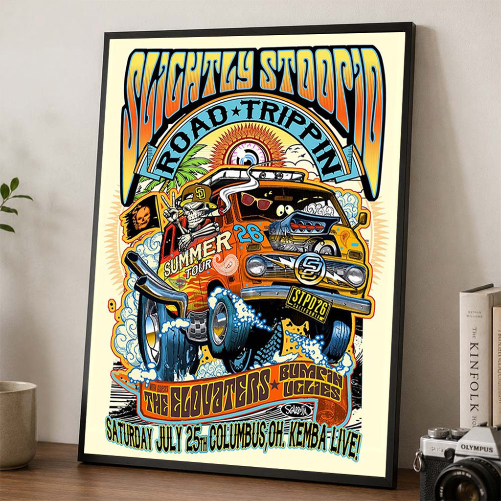 Slightly Stoopid Columbus Ohio 2026 Poster Slightly Stoopid Merch Gift For Reggae Fans