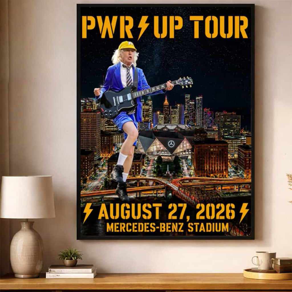ACDC Pwr Up Tour 2026 Atlanta GA Event Mercedes Benz North America Poster Gift Ideas For Him