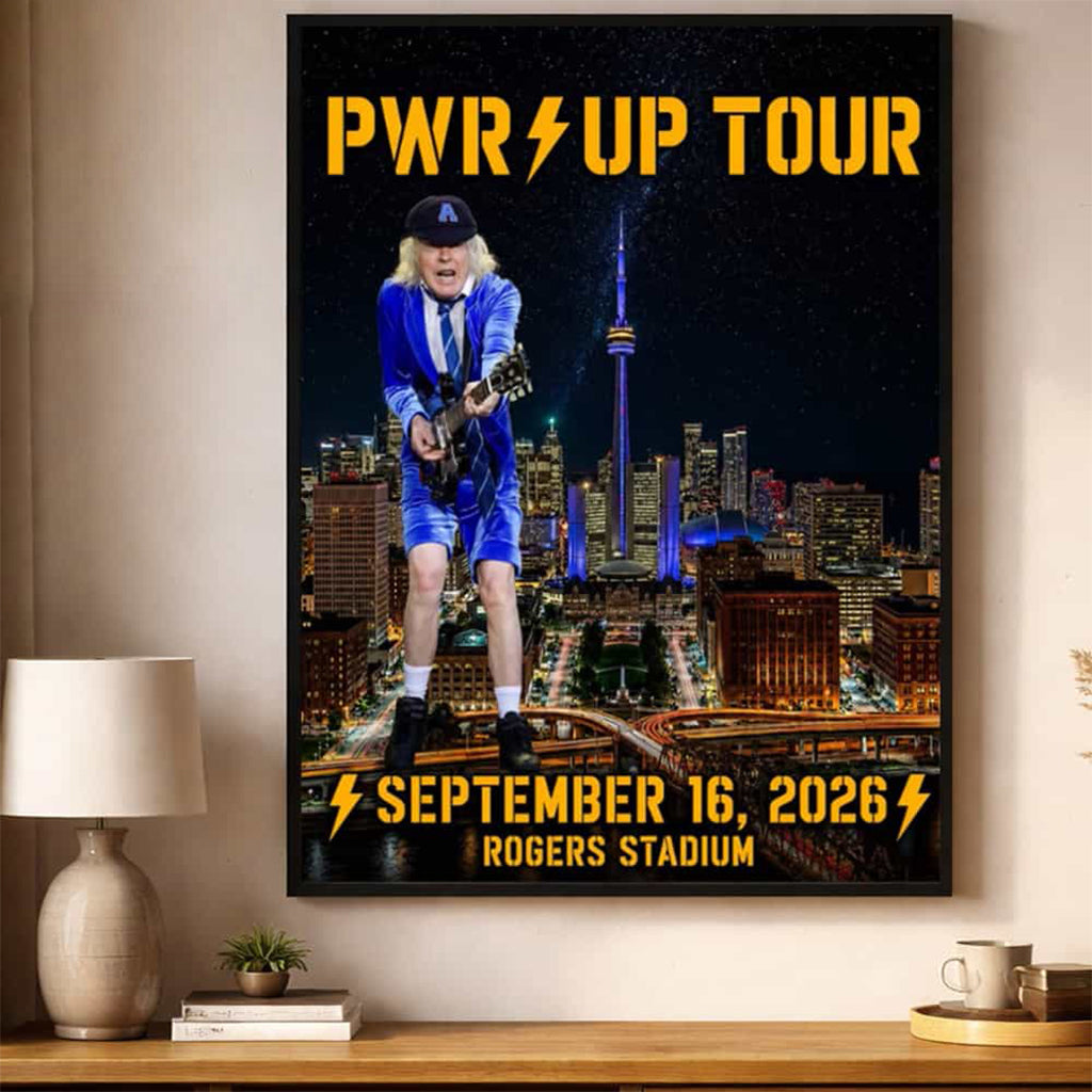 ACDC Pwr Up Tour 2026 Toronto ON Poster ACDC Merch Gift For Rockers Fans