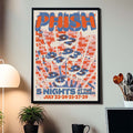 Phish Five Nights Madison Square Garden Knicks Colors Poster Phish Merch Gift For Rockers Fans